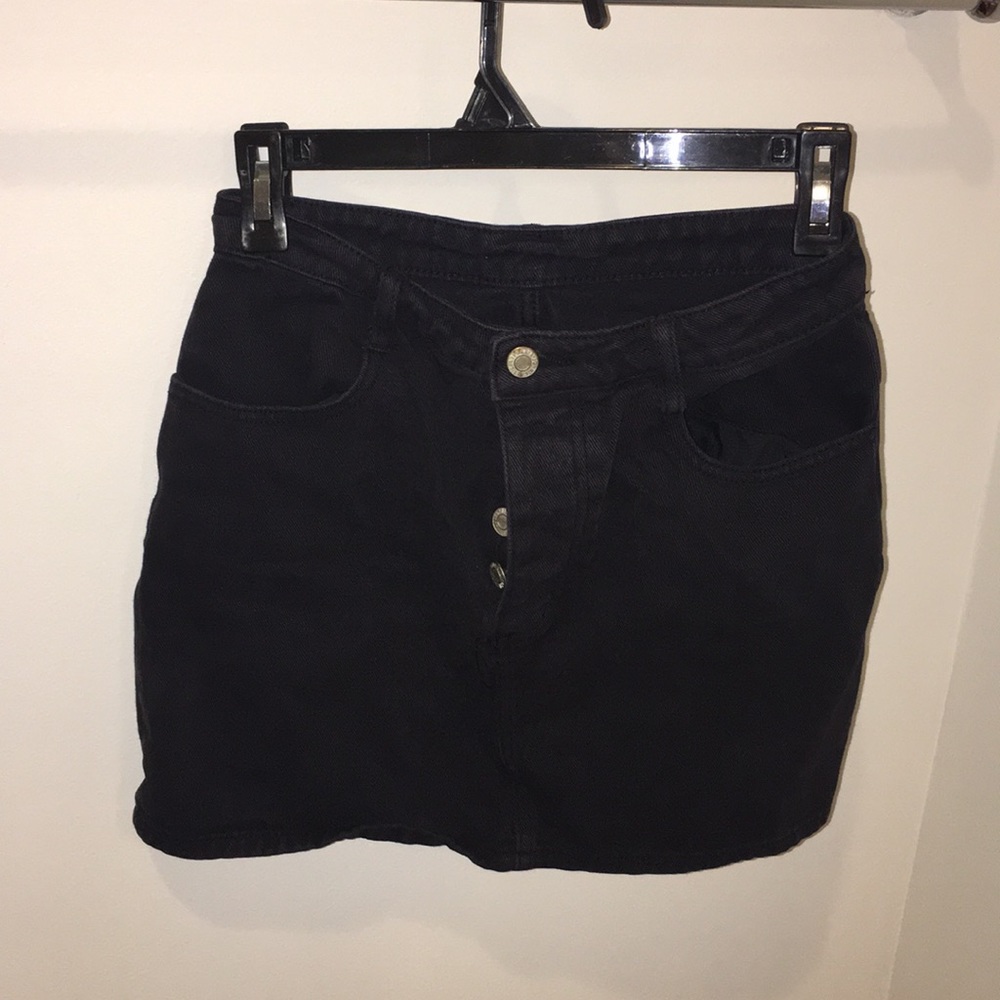 Brandy melville black denim skirt